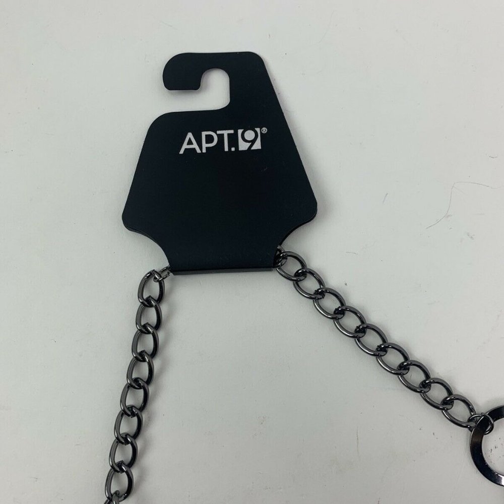 Apt 9 Chain Long Link Interlocking Discs Necklace - Picture 4 of 6